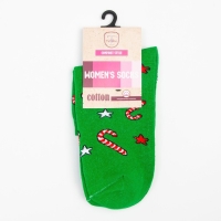 Носки женские &laquo;Карамель&raquo; цвет зелёный, размер 23-25