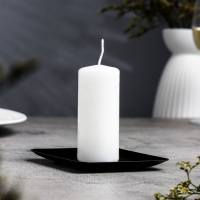 Подсвечник металл "Тарелка", 10х10х1,1 см, черный Подсвечник металл "Тарелка", 10х10х1,1 см, черный