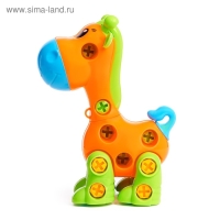 Конструктор винтовой &laquo;Жираф&raquo;, 16 деталей, цвета МИКС