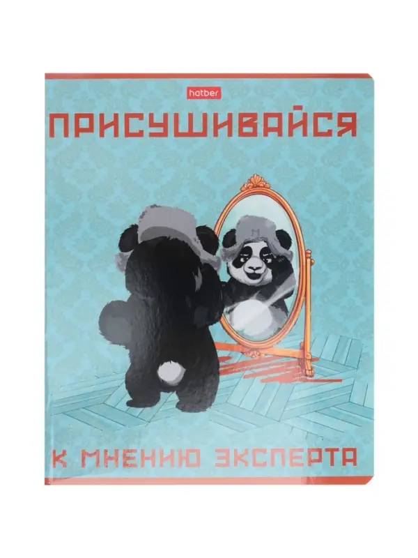 Тетрадь 48л кл Hatber "Мудрая панда", на скобе, скругл углы, 60-65г/м&sup2; 5В МИКС