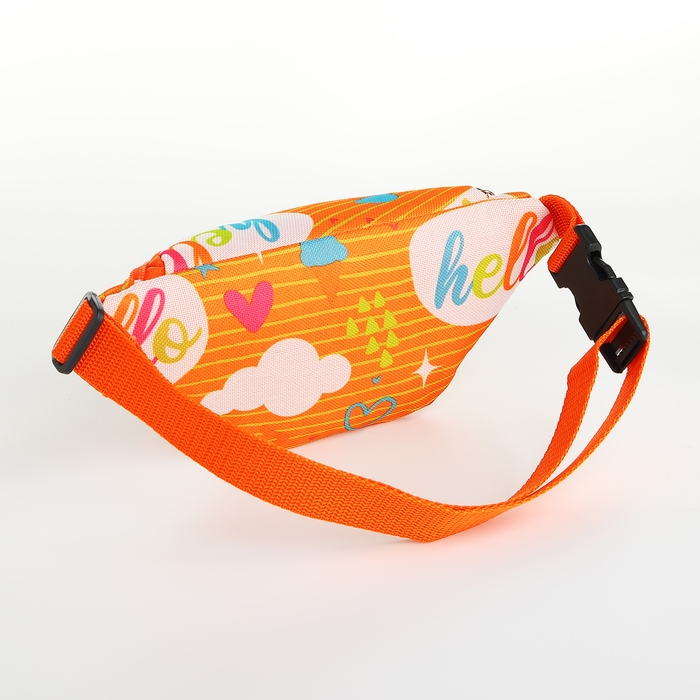 Сумка поясная детская на молнии, цвет оранжевый Сумка поясная детская на молнии, цвет оранжевый