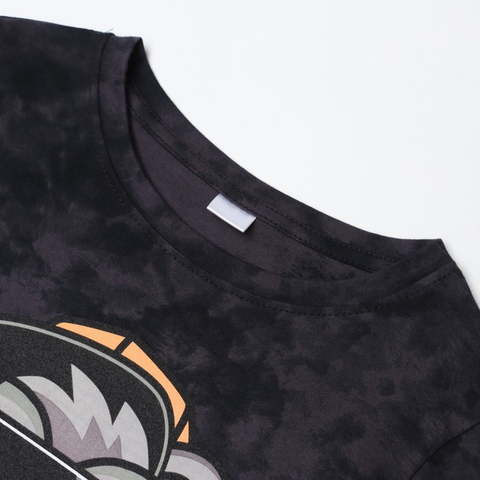 Футболка c дл. рук. детская KAFTAN "Trendy" р.36 (134-140), серый тай-дай