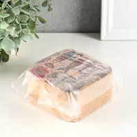 Шкатулка кожзам для украшений "Рыбки" пробка 10х10х5 см