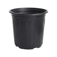 Горшок для рассады, 2 л, d=16 см, h=15 см, мягкий пластик, чёрный, Greengo