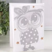 Фотоальбом 36 фото 10X15см,"Совушка с бантиком",  ПП карм.,мягкая обложка