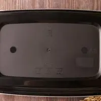 Контейнер пластиковый одноразовый с крышкой, 830 мл, 1-секционный