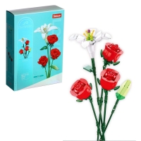Конструктор &laquo;Цветы. Букет роз&raquo;, 267 деталей