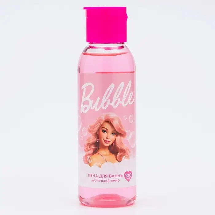 Пена для ванны Bubble, 100 мл, аромат малинового вина, Beauty Fox