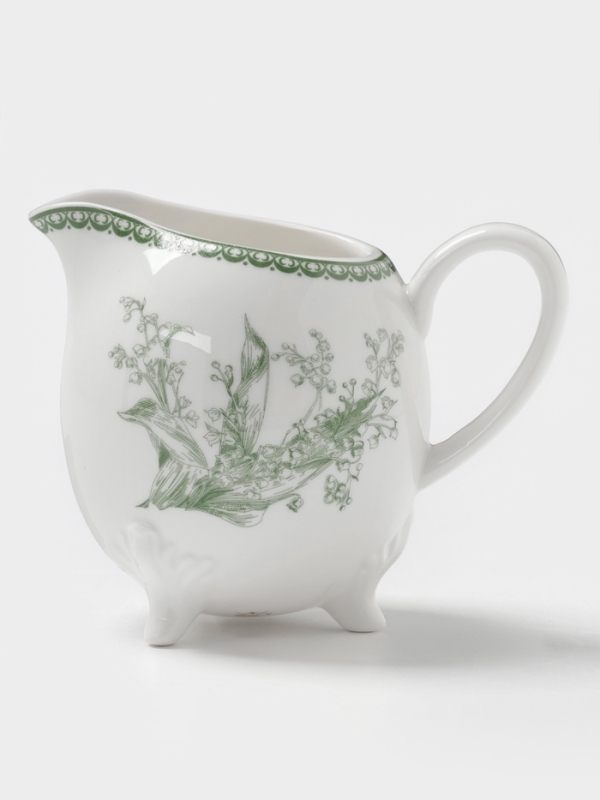 Молочник "Bloomware" W&Y 12х8х9  цвет зеленый, белый