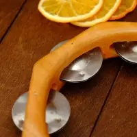 Сувенирный музыкальный инструмент "Тамбурин" 17х16х3 см