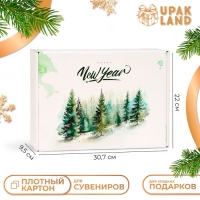 Складная коробка &laquo;Зимний лес&raquo;, 30,7 &times; 22 &times; 9,5 см