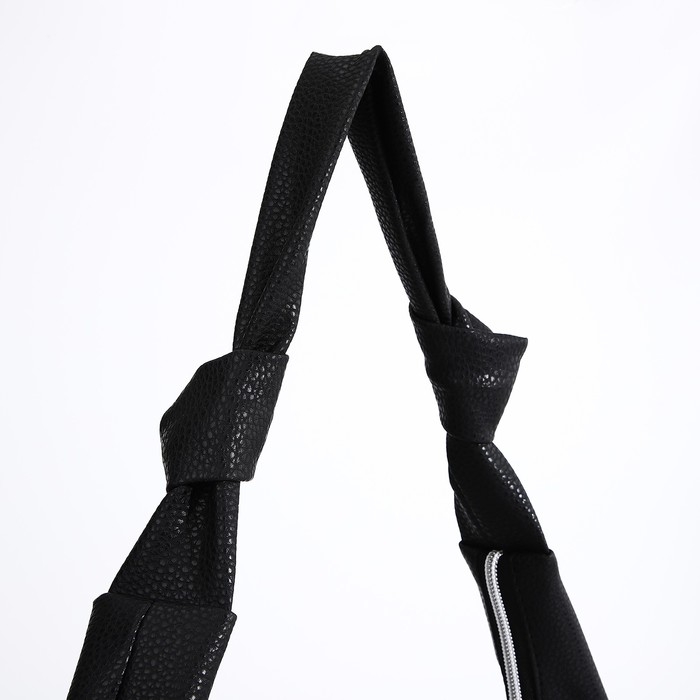 Сумка-шопер женская, наружный карман, цвет чёрный Сумка-шопер женская, наружный карман, цвет чёрный