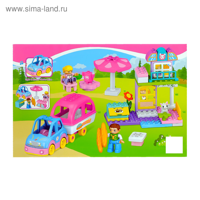 Конструктор &laquo;Загородный отдых&raquo;, 52 детали, световые и звуковые эффекты, работает от батареек