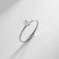 Кольцо XUPING мерцание, цвет белый в серебре, размер 17 Кольцо XUPING мерцание, цвет белый в серебре, размер 17