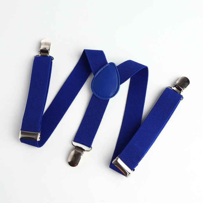 Подтяжки детские &laquo;Выбражулька&raquo;, ширина 2.5 см, цвет синий