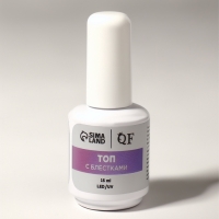 Топ для ногтей &laquo;Русалка&raquo;, с блёстками, 15 мл, LED/UV, фиолетовый, голубой