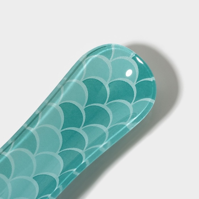 Подставка стеклянная под ложку Доляна «Сирена», 23,5×8,3 см, цвет бирюзовый Подставка стеклянная под ложку Доляна «Сирена», 23,5×8,3 см, цвет бирюзовый