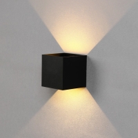 Светильник фасадный &laquo;Куб&raquo;, FSD-063, 6 Вт, 3000К, регулир. луч, IP65, 220 В, пластик, черный   100842