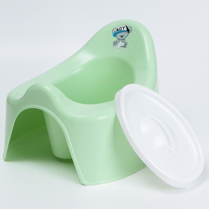 Горшок детский с крышкой Mommy love, цвет чайное дерево Горшок детский с крышкой Mommy love, цвет чайное дерево