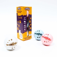 Набор игрушек для кошек, 3 мяча Набор игрушек для кошек, 3 мяча