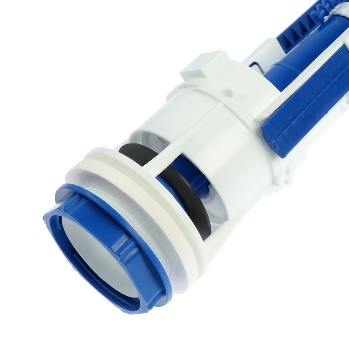 Клапан сливной для бачка унитаза Клапан сливной для бачка унитаза "РБМ" КВ-16.2, одноуровневая кнопка белая