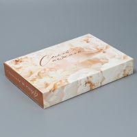 Коробка подарочная складная конверт, упаковка, &laquo;Нежные пионы&raquo;, 31 х 22 х 5 см