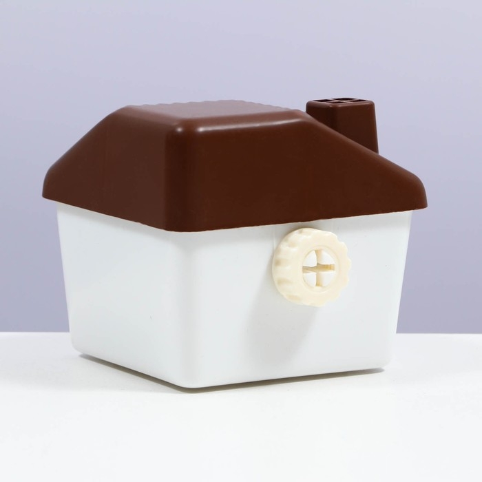 Домик для грызунов угловой, 11,4 х 10,7 х 10,7 см, коричневый Домик для грызунов угловой, 11,4 х 10,7 х 10,7 см, коричневый