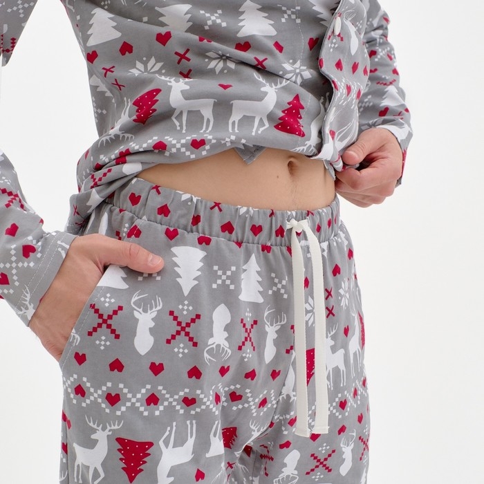 Пижама новогодняя мужская KAFTAN &laquo;Скандинавия&raquo;, размер 48