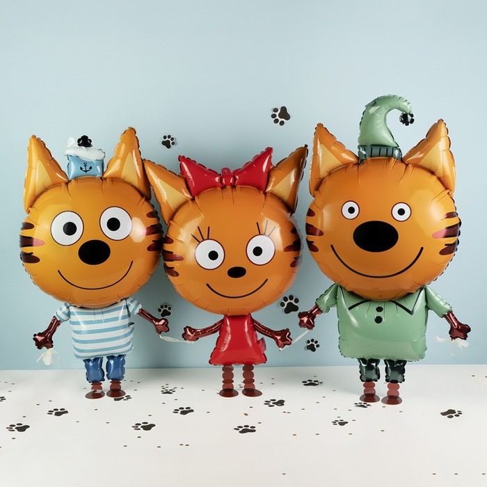 Шар фольгированный 32" &laquo;Три кота. Карамелька&raquo;, ходячая фигура