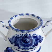 Сахарница &laquo;Елена&raquo;, 13&times;10&times;16 см, гжель