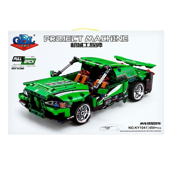 Конструктор Гонка «Драгрейсинг», инерция, 454 детали Конструктор Гонка «Драгрейсинг», инерция, 454 детали