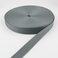 Стропа ременная, 25 мм, 50 &plusmn; 1 м, плотность 7,5 гр/м, цвет тёмно-серый №19-1