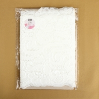 Кружевная эластичная ткань, 175 мм × 2,7 ± 0,5 м, цвет белый Кружевная эластичная ткань, 175 мм × 2,7 ± 0,5 м, цвет белый