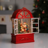 Светодиодная фигура &laquo;Дед Мороз в арке&raquo; 13.5 &times; 22 &times; 7.8 см, пластик, батарейки ААх3 (не в комплекте), USB, свечение тёплое белое