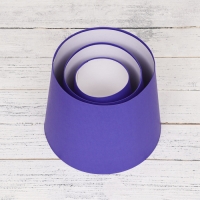 Набор коробок 3 в 1 Обратный конус "Фиалка",фиолетовый без крышек 20*19,5*24-10,5*15*14,5