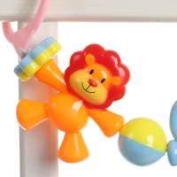 Растяжка на коляску/кроватку &laquo;Друзья&raquo;, 3 игрушки с погремушками, цвет МИКС, Крошка Я