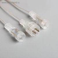 Гирлянда &laquo;Сосульки рифленые&raquo; 2.5 &times; 0.42 м, IP65, прозрачная нить, 288 LED, свечение мульти с эффектом стекания, 12 В