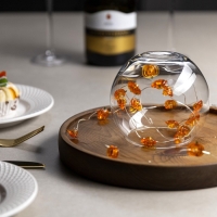 Гирлянда «Нить» 2 м роса с насадками «Тыква», IP20, серебристая нить, 20 LED, свечение тёплое белое, 2 режима, ААх2 Гирлянда «Нить» 2 м роса с насадками «Тыква», IP20, серебристая нить, 20 LED, свечение тёплое белое, 2 режима, ААх2