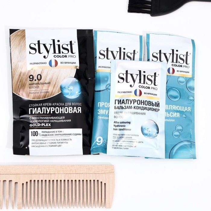 Стойкая крем-краска STYLIST COLOR PRO, гиалуроновая, натуральный блонд, 115 мл Стойкая крем-краска STYLIST COLOR PRO, гиалуроновая, натуральный блонд, 115 мл