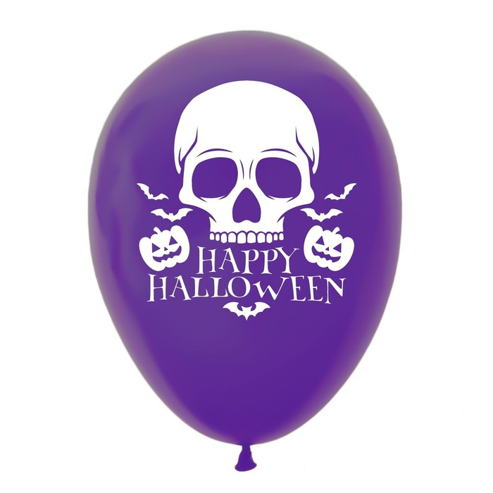 Воздушный шар латексный 12" &laquo;Страшилки, 50 шт., МИКС