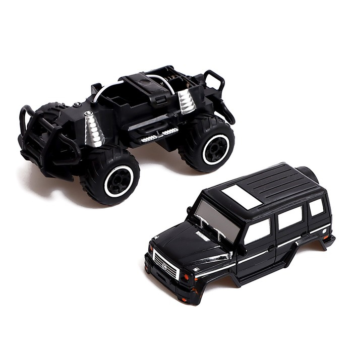 Машина радиоуправляемая &laquo;Внедорожник&raquo;, работает от батареек, цвет чёрный