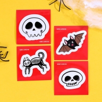 Хэллоуин. Игрушка заводная «Скелет», с наклейками Хэллоуин. Игрушка заводная «Скелет», с наклейками