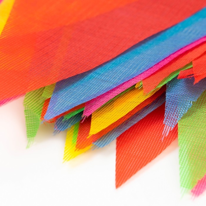 Флажки-гирлянда, l-80 м, (150 флагов), флажок 16 х 26 см