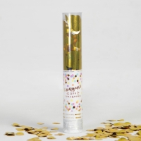 Хлопушка пневматическая &laquo;Яркий взрыв эмоций&raquo;, 30 см, цвет золотой