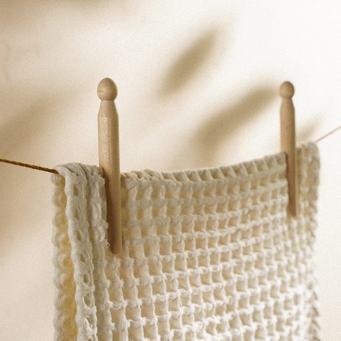 Набор прищепок SL Home, 20 шт, бамбук, 11&times;1,4 см