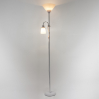 Торшер "Тренд 2" 1х40Вт Е27+1хЕ27 40Вт белый 22х22х180 см. Торшер "Тренд 2" 1х40Вт Е27+1хЕ27 40Вт белый 22х22х180 см.