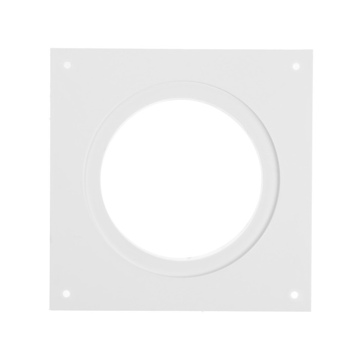 Фланец ZEIN Люкс ЛФ100, выход d=100 мм,вентиляционный, присоединительный, квадратный