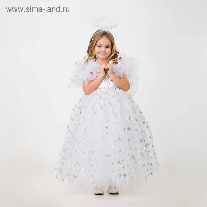 Карнавальный костюм &laquo;Ангел&raquo;, сделай сам, корсет, ленты, брошки, аксессуары