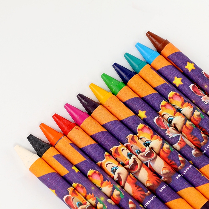 Восковые мелки - карандаши с блёстками «Магия», 12 цветов Восковые мелки - карандаши с блёстками «Магия», 12 цветов