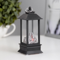 Ночник "Фонарь с углями" LED от батареек 3хLR44 черный 5,5х5,5х13 см Ночник "Фонарь с углями" LED от батареек 3хLR44 черный 5,5х5,5х13 см